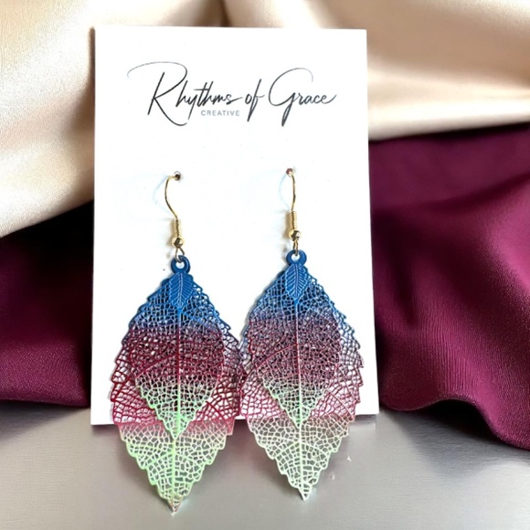 Vibrant Multicolored Earrings: Splash of Fun for Your Ears!  5 Styles Available - Picture 6 of 16